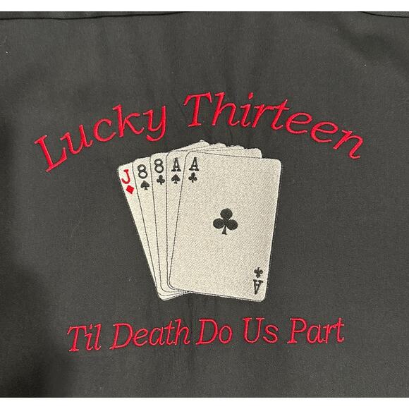 Vintage Style Custom Red Kap Mechanic Shirt | Lucky 13 | Men's M - Picture 4 of 4